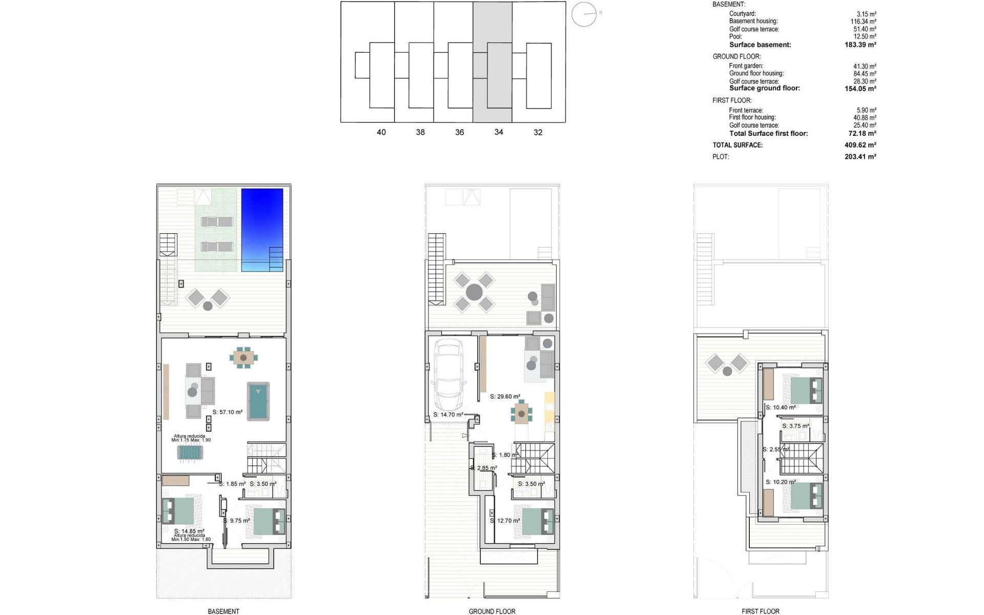 Neubau - Reihenhaus - Los Alcazares - Serena