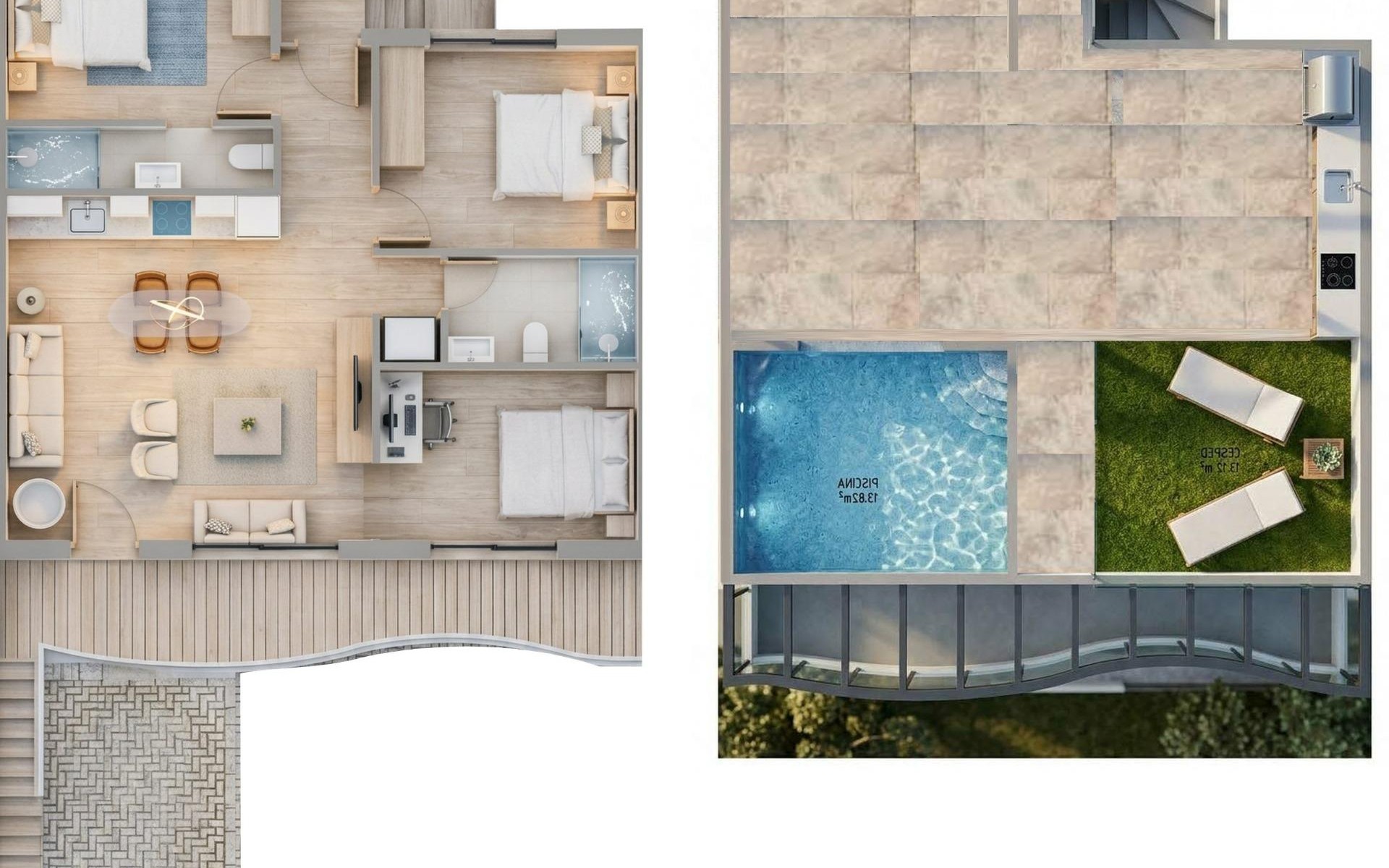 Neubau - Reihenhaus - Pilar de la Horadada - parques de Andromeda