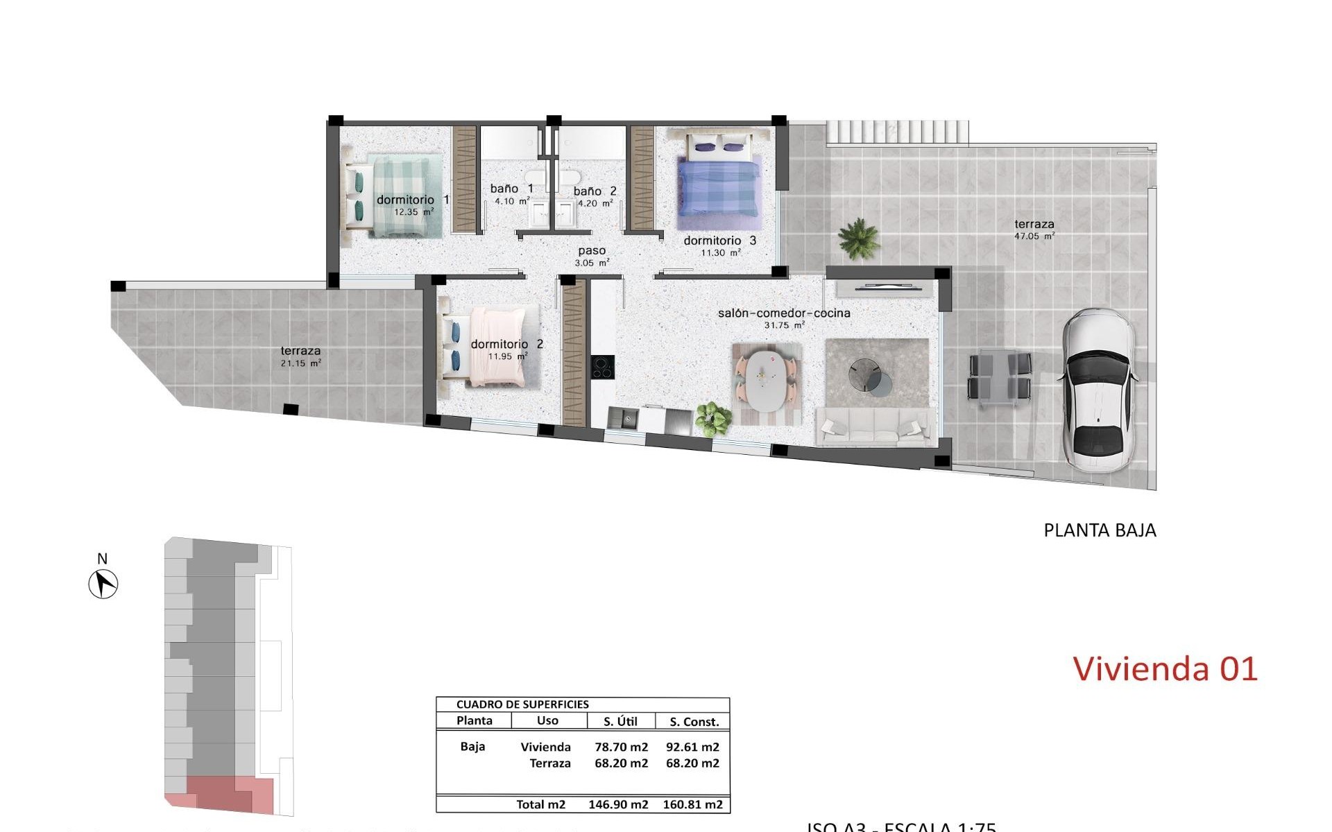 Neubau - Reihenhaus - Pilar de la Horadada - Polígono Industrial Zona Raimundo Bened