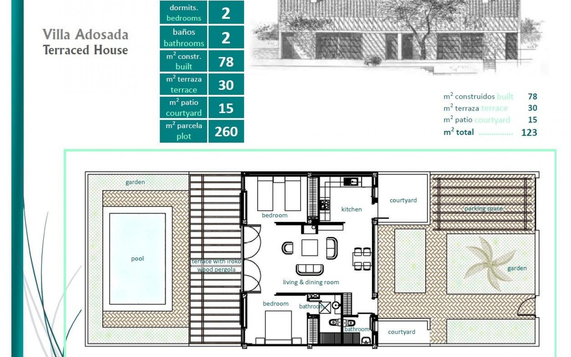 Neubau - Reihenhaus - Sucina - Peraleja Golf