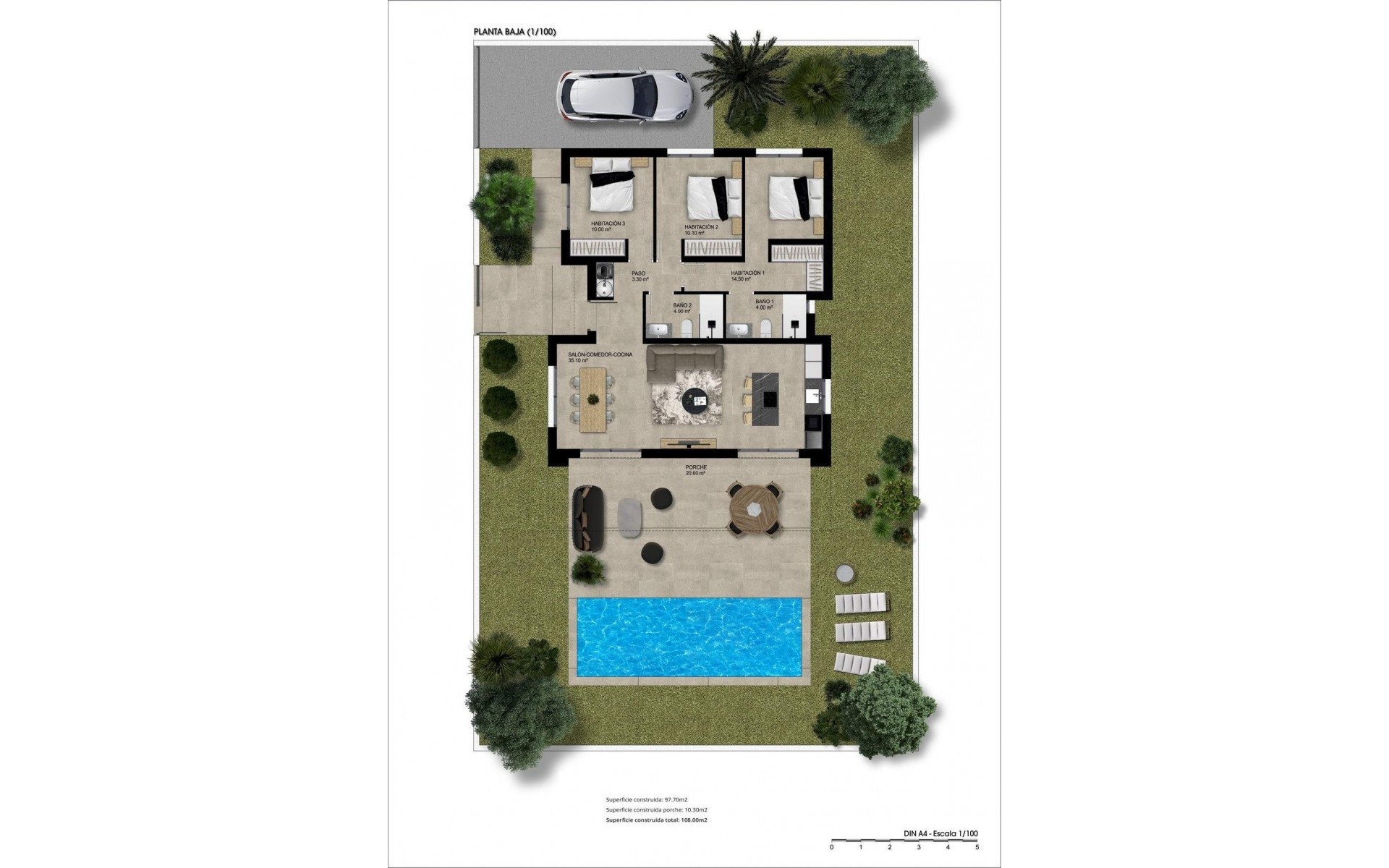 Neubau - Villa - Hondon de las Nieves - Urbaniz La Montañosa
