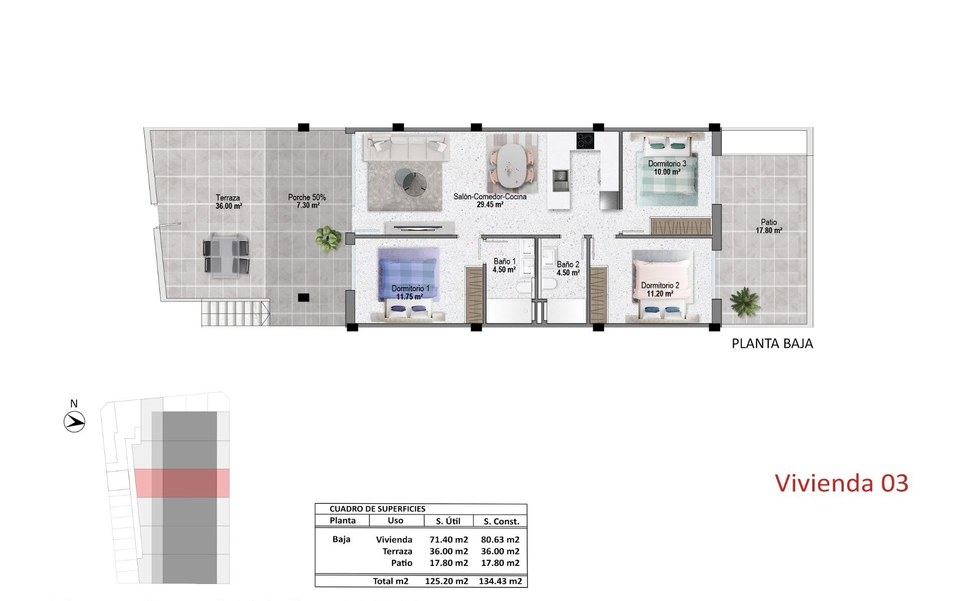 Nieuwbouw - Appartement - Pilar de la Horadada - pueblo