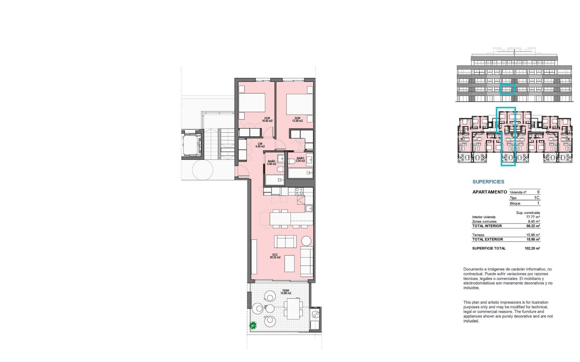 Nieuwbouw - Appartement - Torre Pacheco - Santa Rosalia Lake And Life Resort