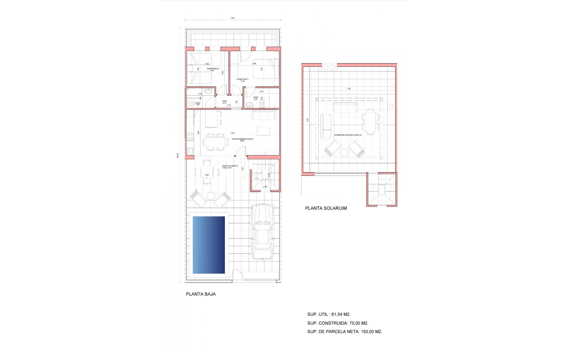 Nieuwbouw - Rijtjes huis - Fuente Álamo - La Pinilla