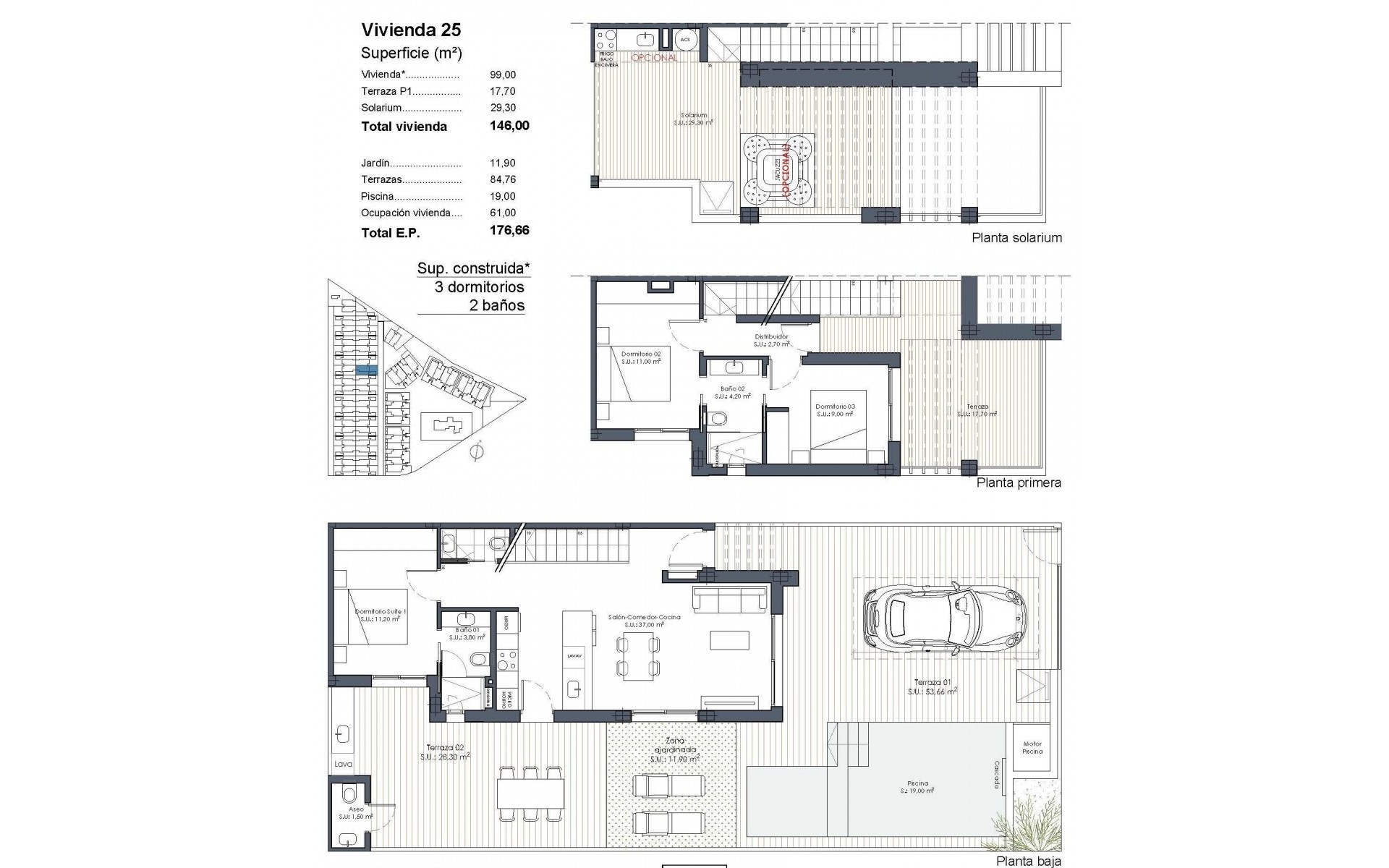 Nieuwbouw - Rijtjes huis - Los Alcazares - Serena