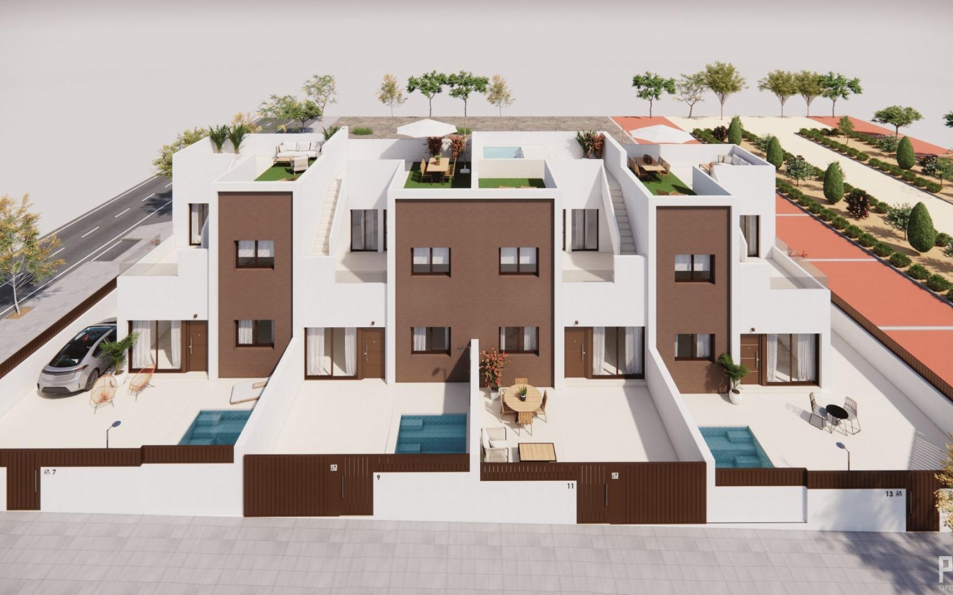 Nieuwbouw - Rijtjes huis - Pilar de la Horadada - Barrio los Segundas