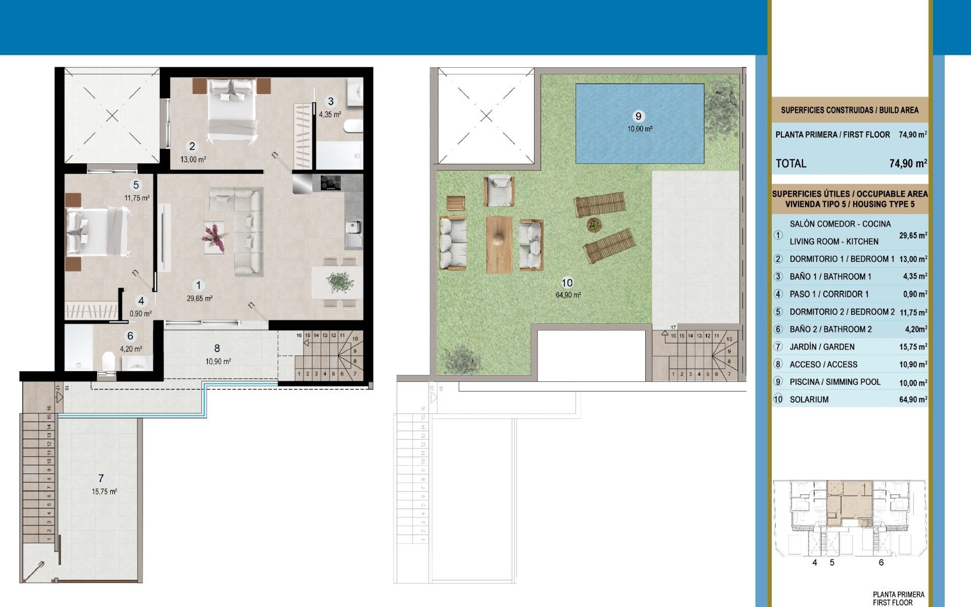 Nieuwbouw - Rijtjes huis - San Pedro del Pinatar - Lo Pagan
