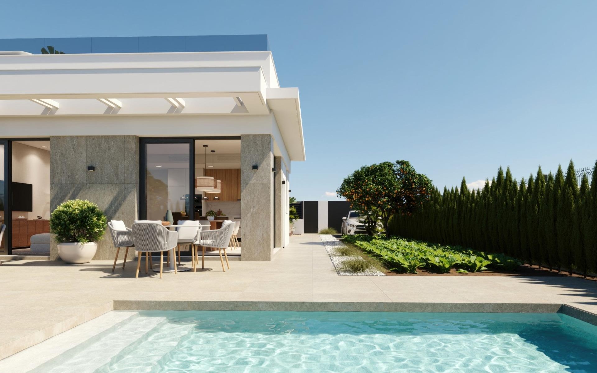 Nieuwbouw - Villa - Fuente Álamo - Hacienda Del Álamo Golf