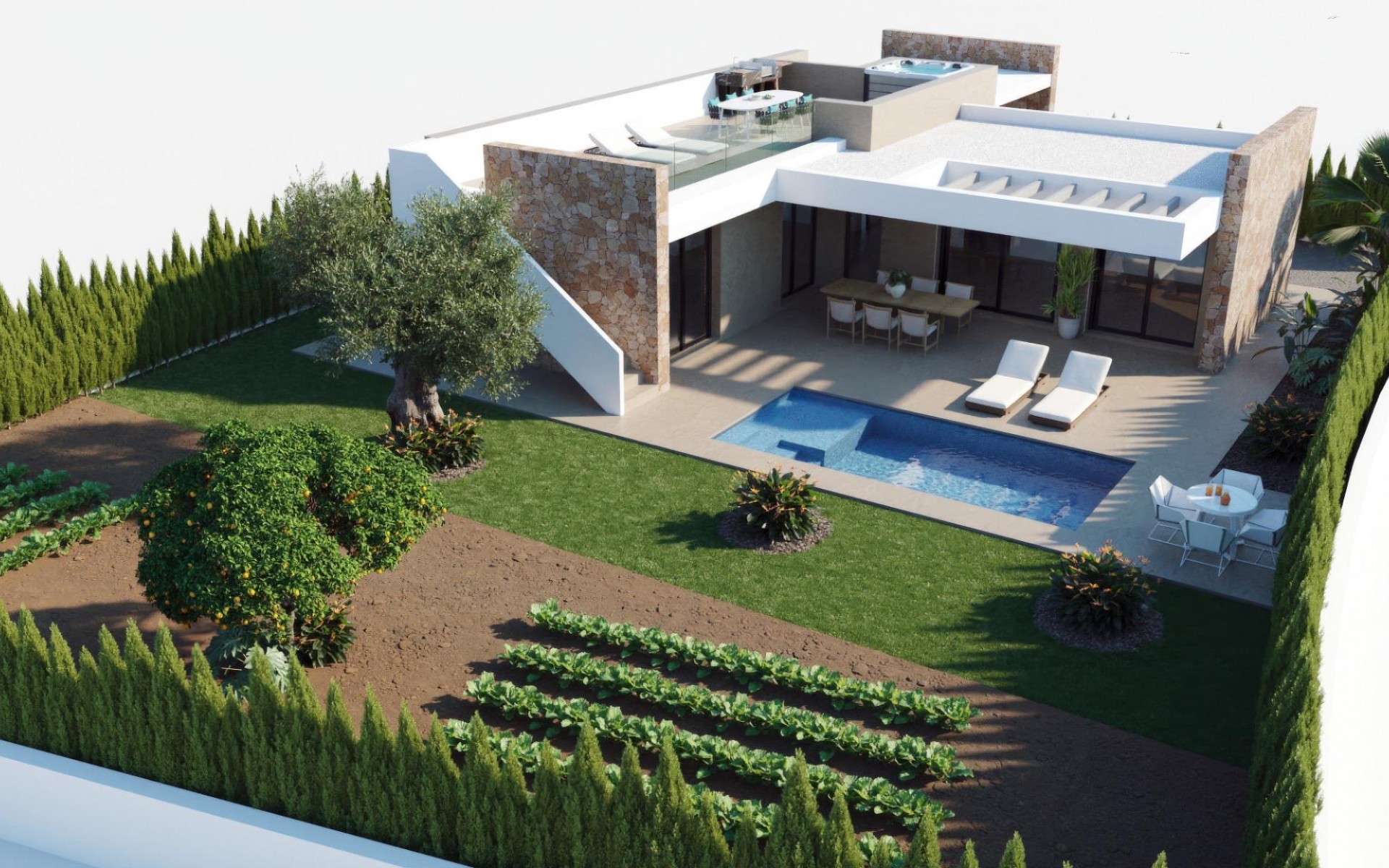 Nieuwbouw - Villa - Fuente Álamo - Hacienda del Alamo