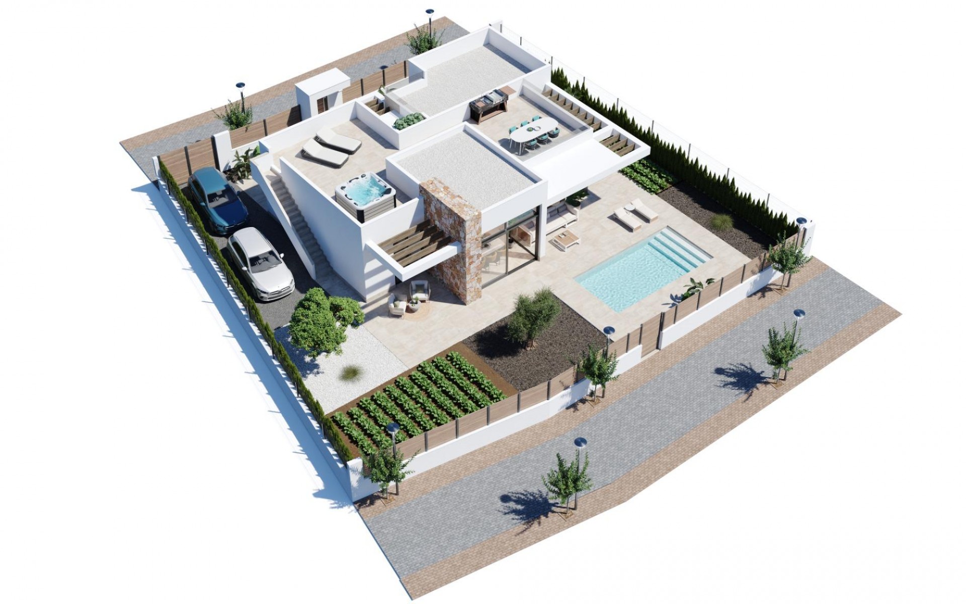 Nieuwbouw - Villa - Fuente Álamo - Hacienda del Alamo