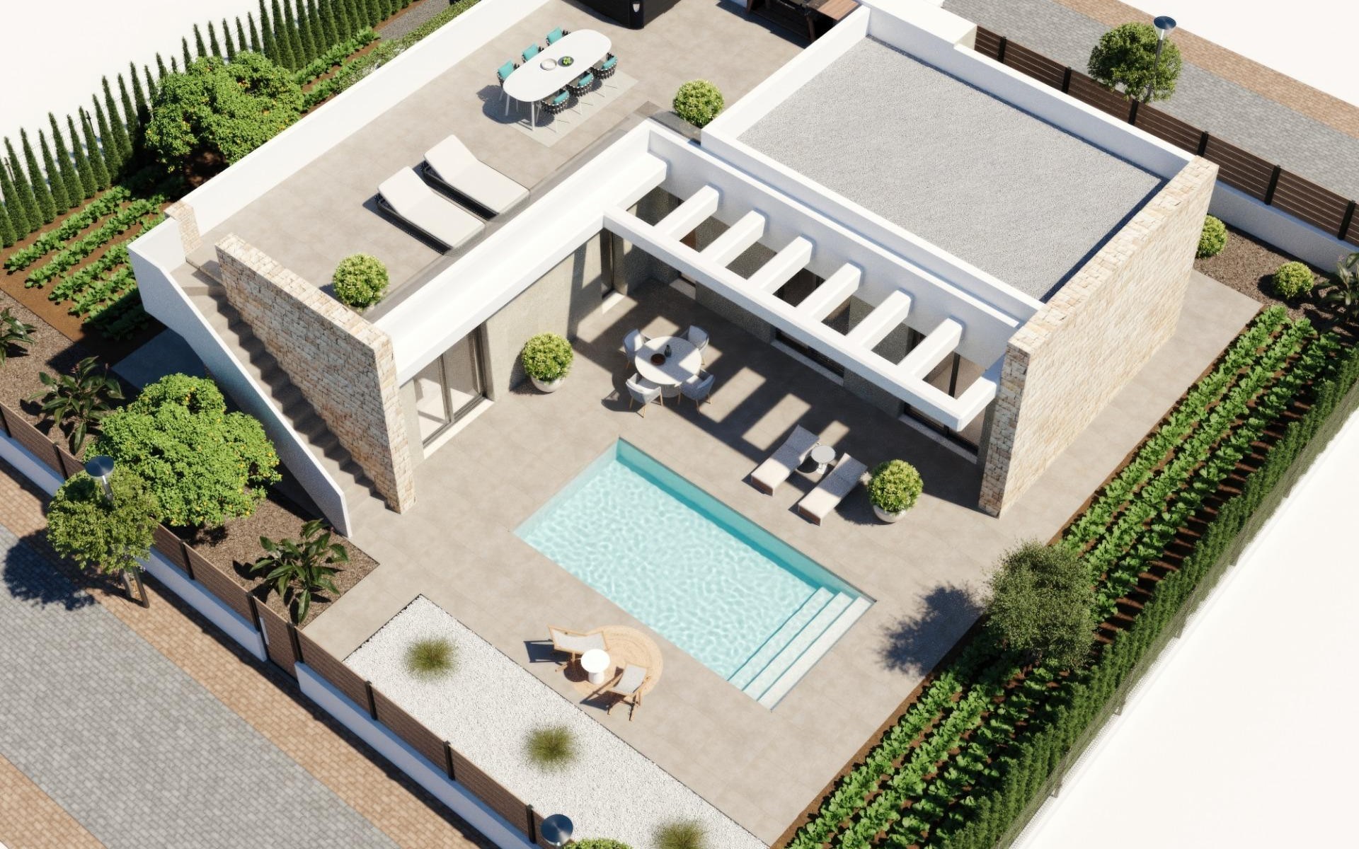 Nieuwbouw - Villa - Fuente Álamo - Hacienda del Alamo