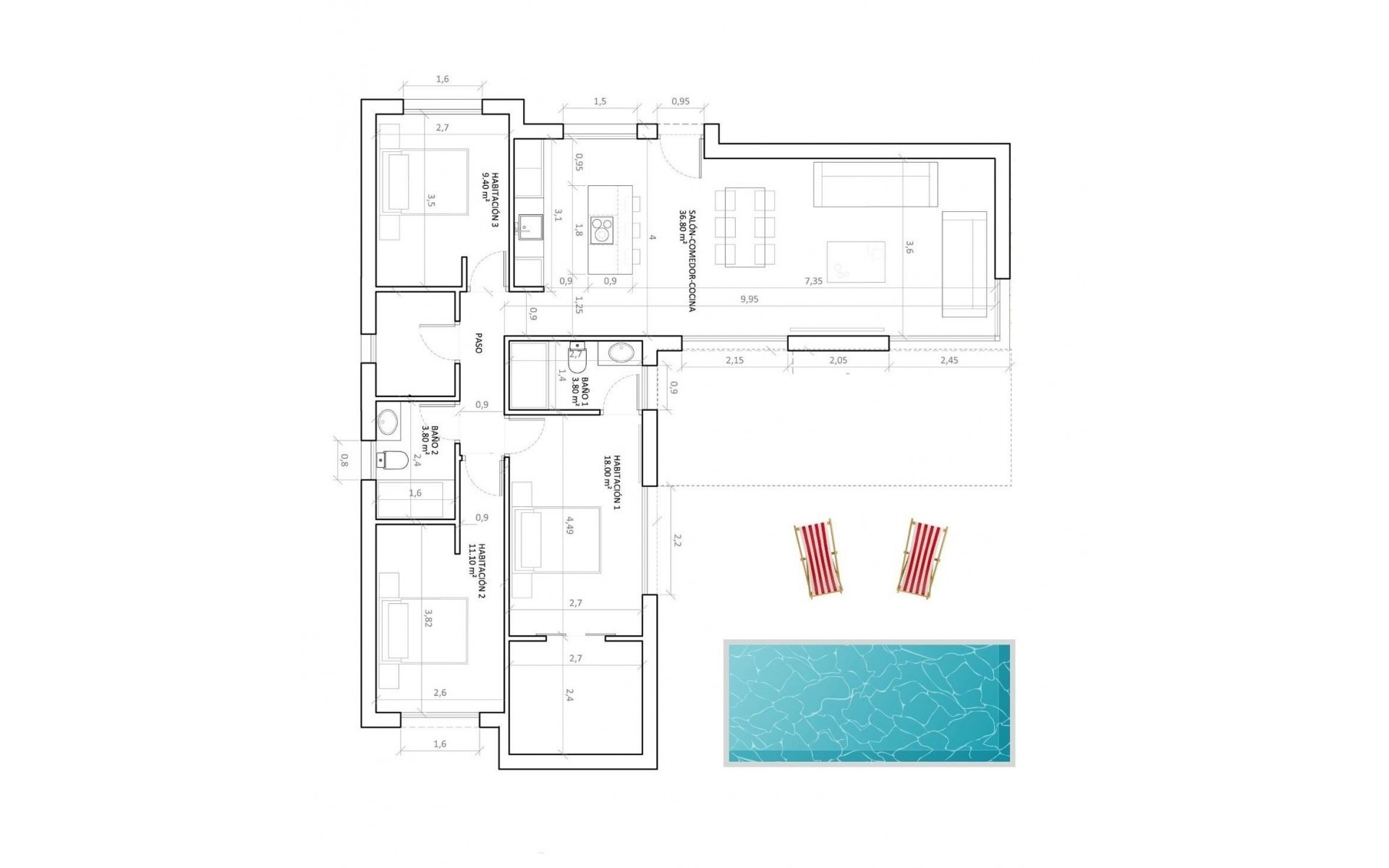 Nieuwbouw - Villa - Hondon de las Nieves - Urbaniz La Montañosa
