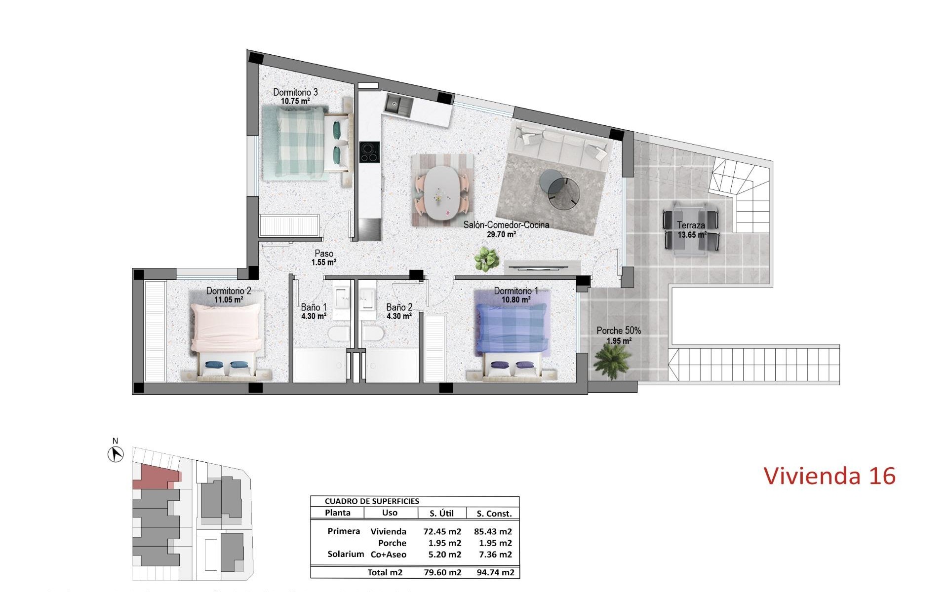 Nouvelle Construction - Appartement - Pilar de la Horadada - pueblo