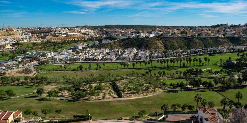 Very excited clients from England completed on their stunning villa with views to the golf course in Ciudad Quesada